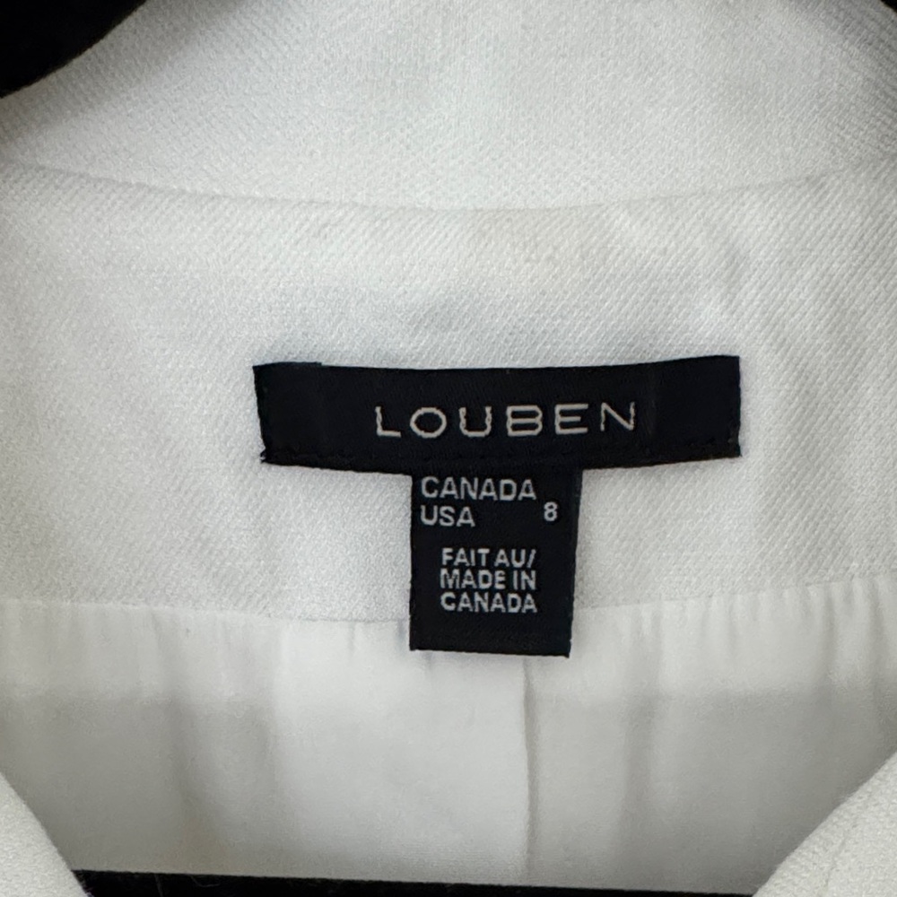White Short Sleeve Louben Jacket - Picture 2 of 4